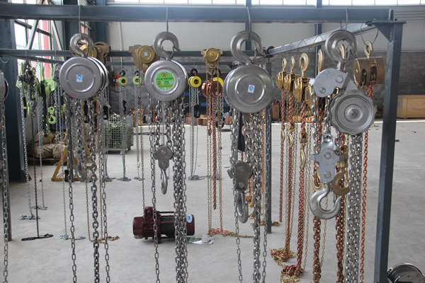 不銹鋼手拉葫蘆實(shí)拍圖